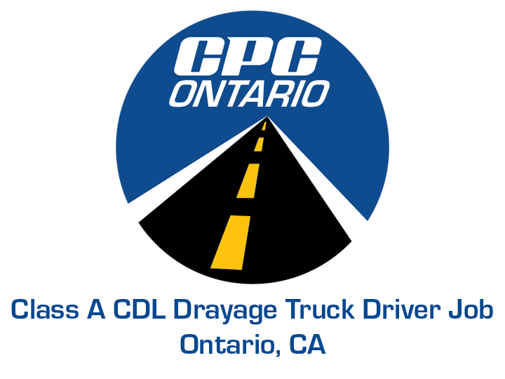 Class A CDL Drayage Truck Driver Job Ontario California
