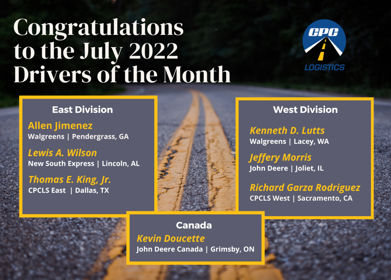 DRIVERS OF THE MONTH - JULY 2022