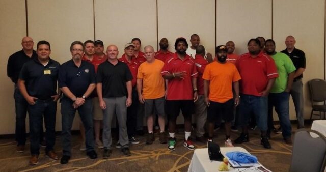 Safety meeting in Baton Rouge, Louisiana