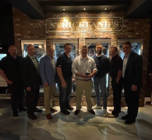 CPC Operations Manager Bill Baines, CPC Safety Manager Gary Knappenberger, CPC President John Bickel Jr., CPC Chief Operating Officer Dan Most, Tom Melillo, Walgreens Logistics Manager Ryan Michael, CPC Safety Manager Joe Cosenza, and CPC CEO Duane Trower