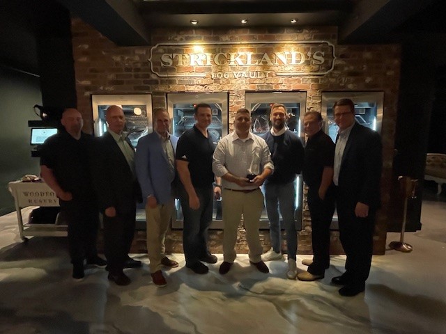 CPC Operations Manager Bill Baines, CPC Safety Manager Gary Knappenberger, CPC President John Bickel Jr., CPC Chief Operating Officer Dan Most, Tom Melillo, Walgreens Logistics Manager Ryan Michael, CPC Safety Manager Joe Cosenza, and CPC CEO Duane Trower