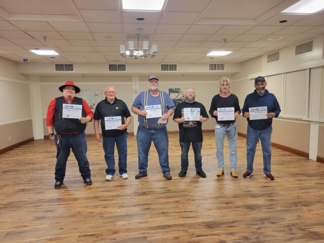 From left: Stuart Shuck, Carl Widermuth, Roy Specht, Chris Kelley, Pete Tyler, and Roy Gaines