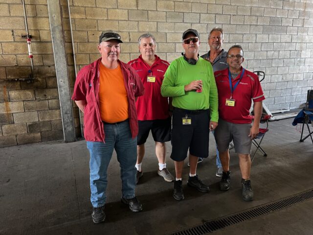 Ed Quinn, Peter Chrosiski, JJ McKay, CPC Safety Manager Art Swank, and Carlos Montoya