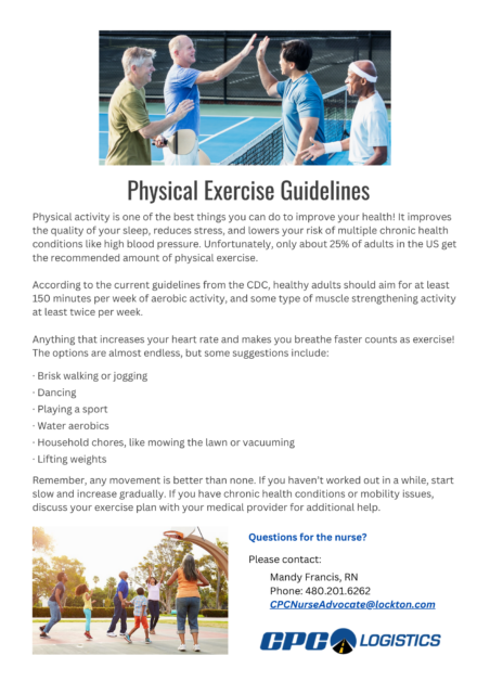 Highway to Health: Physical exercise