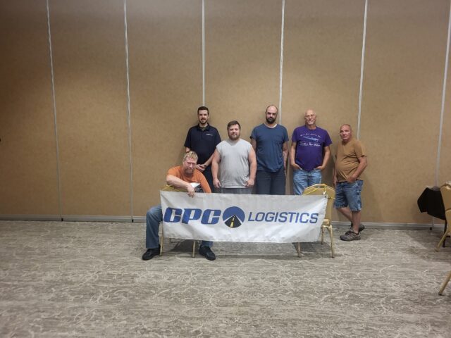 From left: Brian Sheets (seated), Safety Supervisor Bradley Smith, Zach Horton, Luke Koeing, Michael Pope, Tim Hall