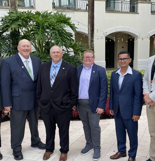 From left: Ricky Owens, Brian Troutman, Jerrid Gossett, Christie Tilton and Jose Cruz with CPC Director of Safety Isaac Harmon