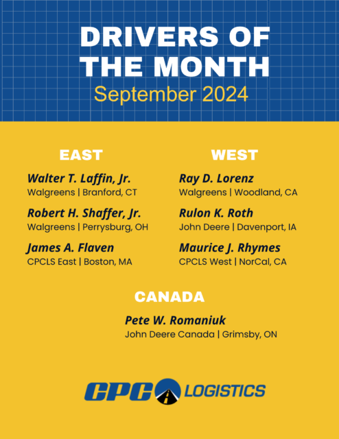 September 2024 Drivers of the Month