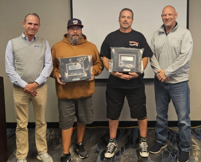 From left: John Bickel, Jr., Manuel Chavez, Michael Morton and Isaac Harmon