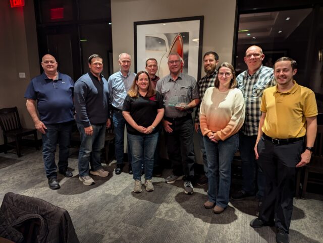 Division Manager Ray Miles, Chief Operating Officer Dan Most, Chris Whitehurst, Mary Weisensel, Don Rogers, Steve Jansen, Steve Kichak, Sloan Brunner, Curt Ryan and Sean Flynn 