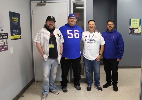 From left: Walgreens Inbound/Outbound Manager Brian Kaempf, Walgreens Associate Logistics Manager Luis Ronceros, Walgreens General Manager Rafael Ascazubi and CPC Division Manager Allan Flores