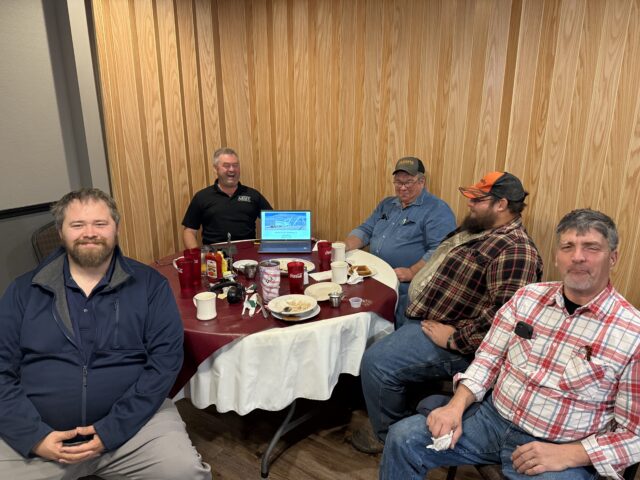 From left: Joseph Robillard, Safety Supervisor Kevin Ogle, Michael Willenborg, Benjamin Hooks and Jonathan Rhodes