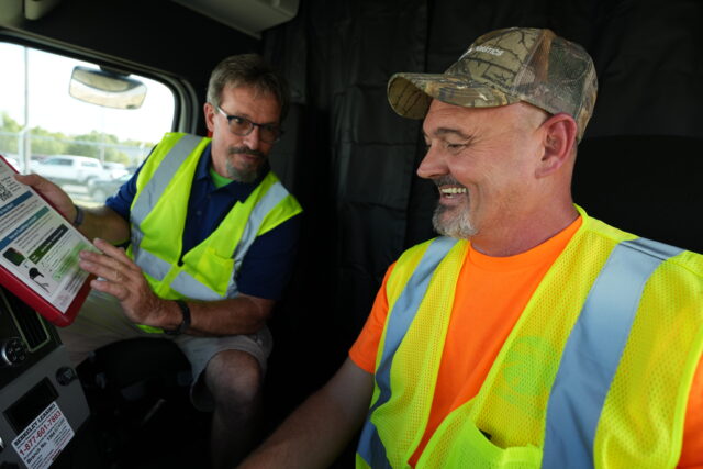 Joe Morgan (right) with Safety Manager John Schlichter