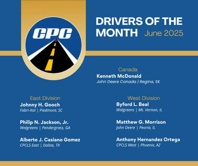 June 2025 Drivers of the Month