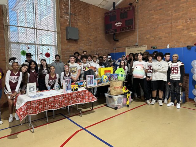 Teens gather for a recent Let's Refoster Care Christmas Drive.