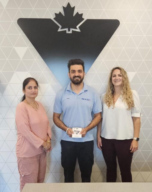 From left: Rajvinder Bhatti, Vinay Kumar and Leanne Drummond
