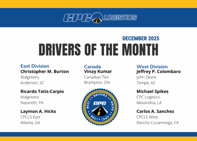 CPC December 2025 Drivers of the Month