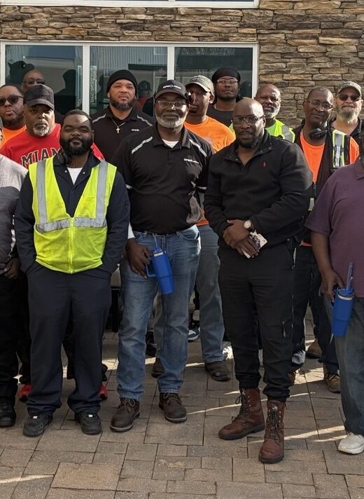 Safety meeting in Albany, Georgia