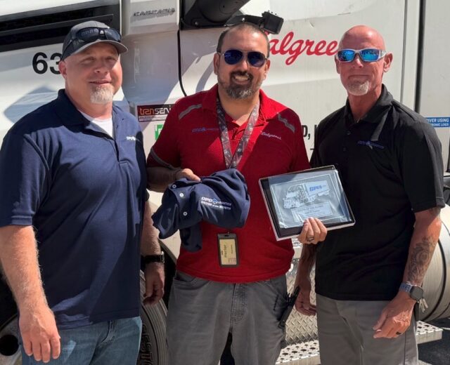 From left: Safety Supervisor Chad Samples, Hector Guzman and Regional Manager Jeff Boyington