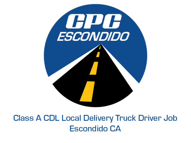 Local Delivery Truck Driver Job Escondido California