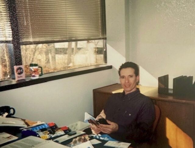 John Schlichter during his first day as an operations manager