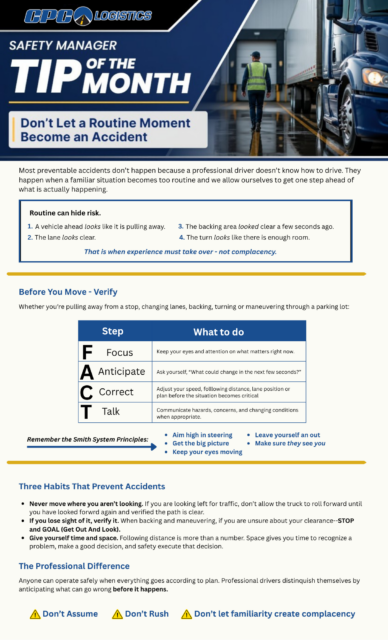 Safety Manager Tip of the Month graphic 