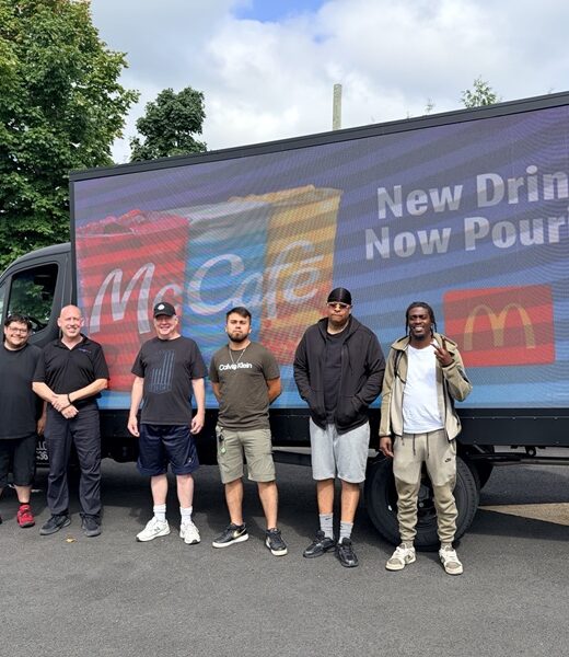 Photo of Jonathan Serrano, Operations Manager Carmen Parisio, Mike Williamson, Jhordany Milla, Quadir Holmes and Wesley Christmas
